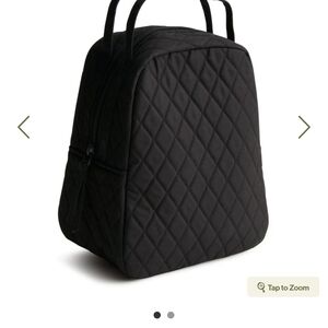 Quilted Black Backpack